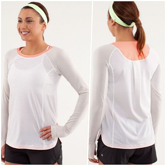 lululemon athletica Tops - Lululemon Lightweight Long Sleeve 10 White # PP15